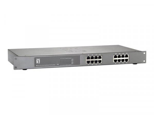 LevelOne Switch 16x FE FEP-1612W380 380W 16xPoE+