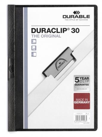 DURABLE Klemm-Mappe Duraclip Original 30 schwarz