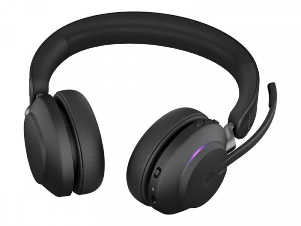 Jabra Headset Evolve2 65 MS Duo, inkl. Link 380a & Ladestat.