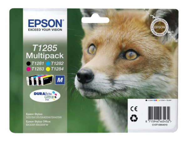 Patrone Epson Stylus BX305F Multipack T1285 c/m/y/k