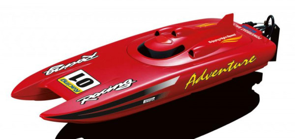 Amewi Rennkatamaran Adventure rot 2,4 GHz 30km/h, 45cm