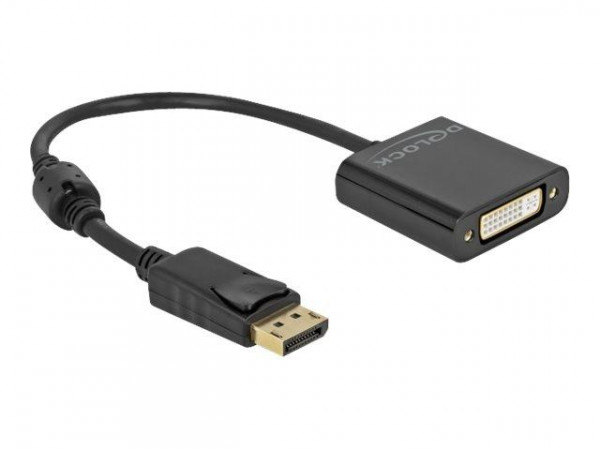 DELOCK Adapter DisplayPort 1.2 zu DVI Buchse 4K Aktiv Black