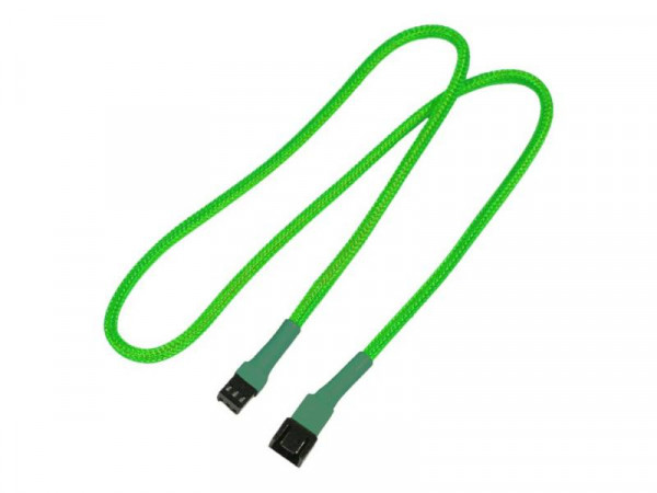 Kabel Nanoxia 3-Pin Verlängerung, 60 cm, neon-grün