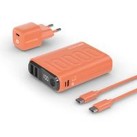 RealPower Powerbank PB-10000 Set orange 10.000mAh