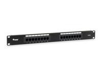 Equip Patchpanel 16x RJ45 Cat5e 19" 1HE ungeschirmt schwarz