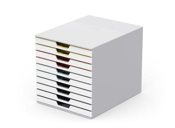 DURABLE Schubladenbox VARICOLOR 10Fächer MIX mehrfbg
