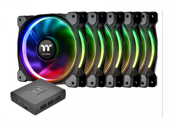 Lüfter Thermaltake Riing Plus 14 LED RGB (5er Pack) retail