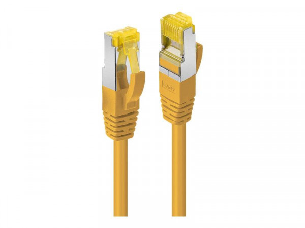 LINDY Patchkabel Cat6A RJ45 S/FTP Cat7 LSZH Kabel gelb 0,3m
