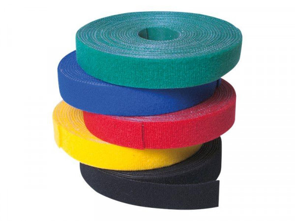 LogiLink Kabelbinder mit Klettverschluss gelb 1,6cm x 4m