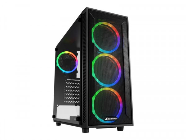 Sharkoon Gehäuse TG4M RGB ATX 1xGlas schwarz