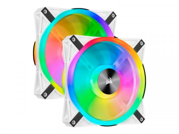 Lüfter CORSAIR 140*140*25 QL140 RGB LED Fan WHITE, Dual