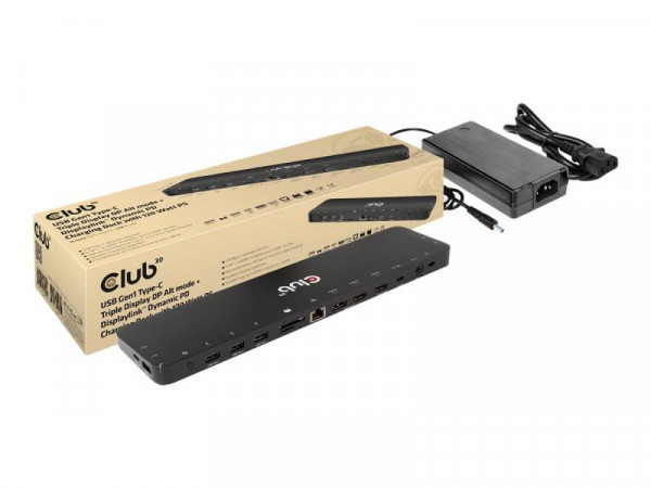 Club3D 4K ChargingDock USB-C ->6xUSB3/DP/2xHDMI/LAN