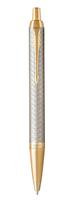 PARKER Kugelschreiber IM Premium Warm Silver M Blau