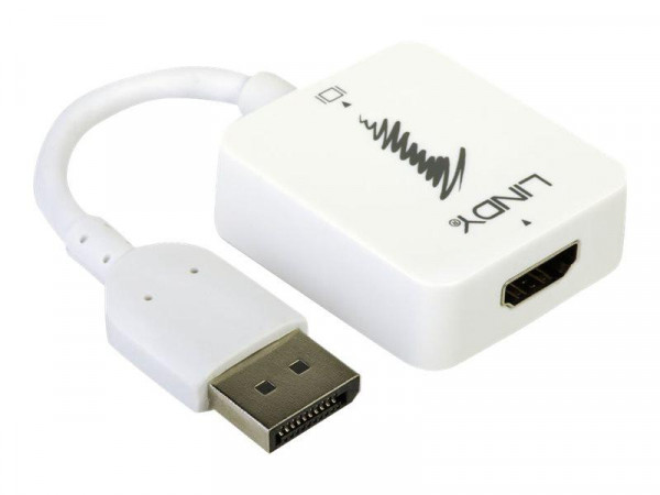 Lindy Konverter HDMI auf DisplayPort bis 4K 3840x2160 HDMI