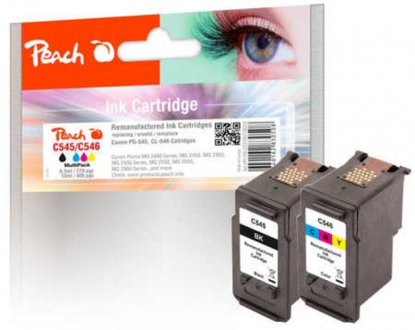 Peach Patrone Canon Sparpack PG-545 CL-546 bk,c,m,y Comp.