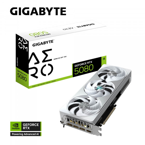 Gigabyte RTX5080 AERO OC 16GB GDDR7 HDMI 3xDP