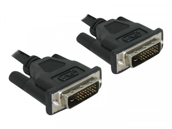 DVI Kabel Delock DVI(24+1) -> DVI(24+1) St/St 0.50m Nicke