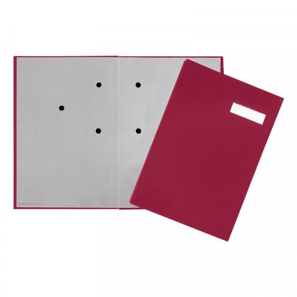 PAGNA Unterschriftsmappe Kunststoff 20 Fächer rot