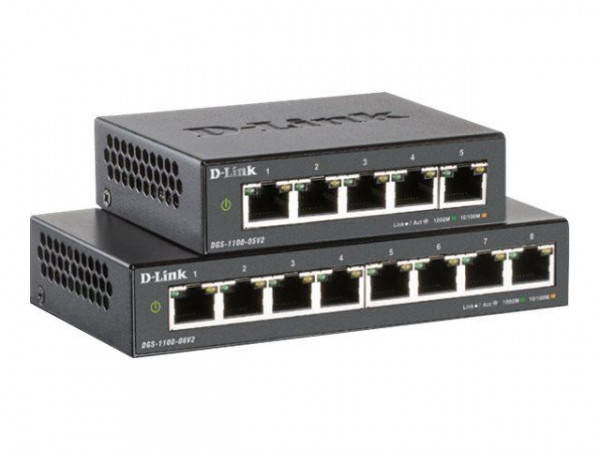Switch D-Link DGS-1100-05PDV2 PoE-powered 5*GE PoE