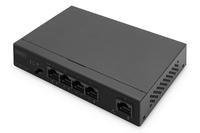 DIGITUS Switch 4-Port Gigabit 60W PoE Unmanaged schwarz