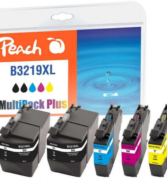 Peach Patrone Brother LC-3219XL, PEA, MultiPackPlus, FW komp