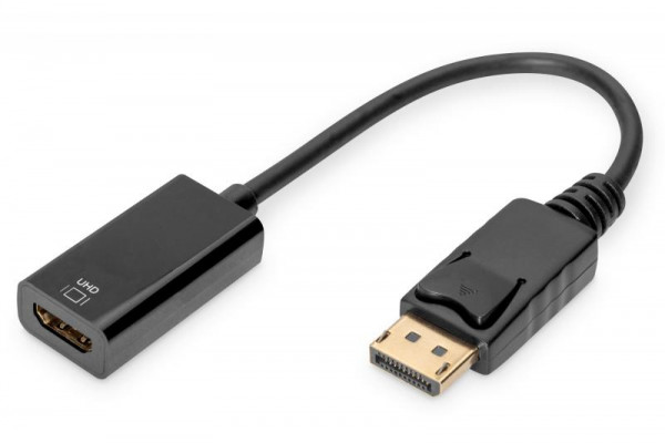 DIGITUS Aktiver DisplayPort Adapter/Konverter, DP auf HDMI