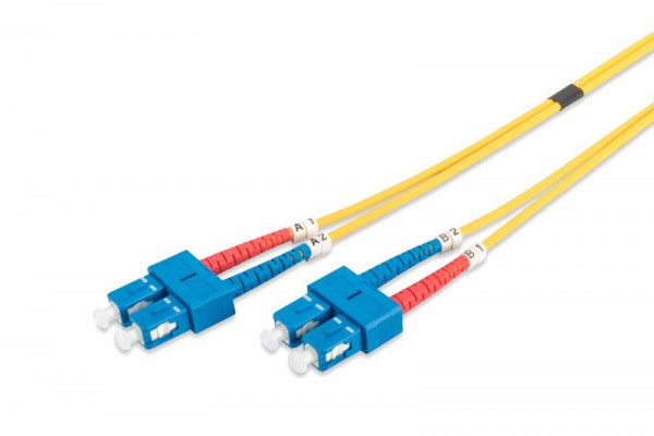 DIGITUS LWL Patchkabel SC -> SC 2.00m Singlemode Duplex OS2