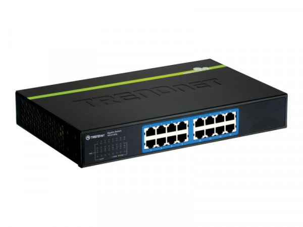TRENDnet Switch 16 Port Gbit Unmanaged Desktop Metall