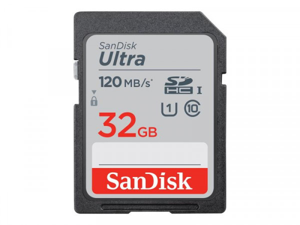 SD Card 32GB SanDisk SDHC UHS-I 120MB/sec