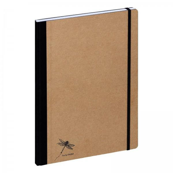 PAGNA Notizbuch A4 Pur 192S kariert natur 1Stk