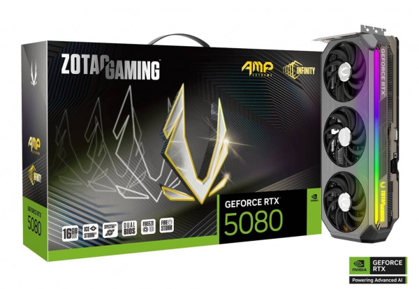 Zotac RTX 5080 AMP Extreme Infinity 16GB GDDR7 HDMI 3xDP