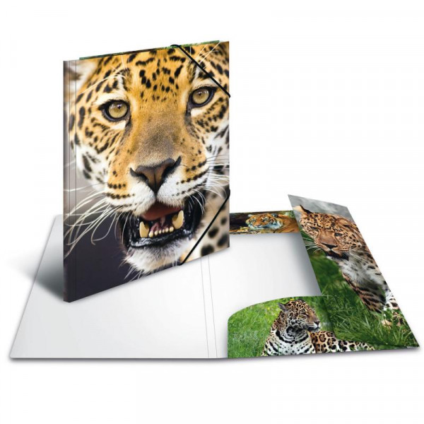 HERMA Sammelmappe A4 Leopard Polypropylen