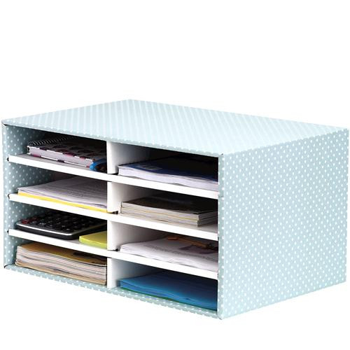 Fellowes Schreibtisch Organizer A4 8 Fächer grün/weiß 1PK