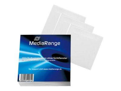 MEDIARANGE CD-/DVD-Hülle - Kapazität: 1 CD/DVD - weiß (Packung mit 100)