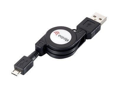 Equip USB Kabel A -> micro B St/St 1.00m sw aufrollbar