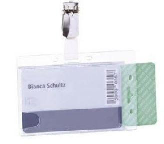 DURABLE Hartbox f 2 Ausweiskarten jit Clip 25er Pck