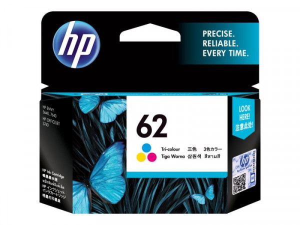 Patrone HP Nr.62 farbig Tricolor