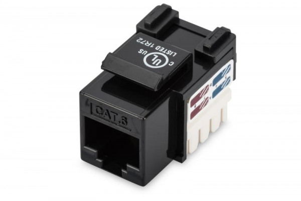 DIGITUS Keystone Jack Cat6/RJ45->LSA/ungeschirmt/ClassE/schw