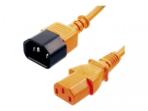 Lindy IEC Verlängerung orange 2m