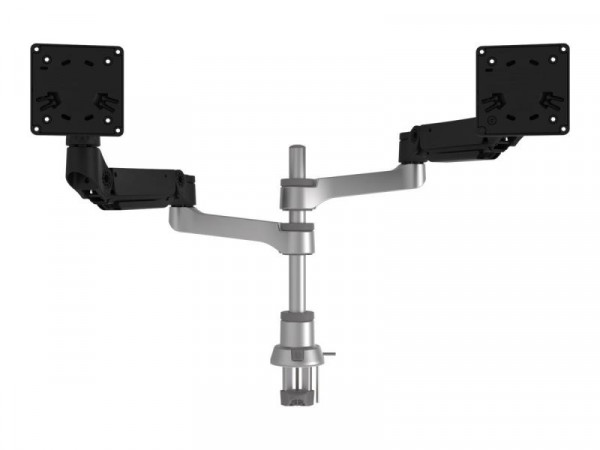 R-Go Monitorarm Caparo 4 Twin Gasfeder 3-9kg dynamic silver