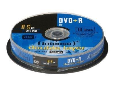 DVD+R Intenso 8,5GB 10pcs CakeBox DOUBLE LAYER