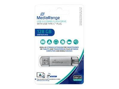 MediaRange USB-Stick 128GB USB 3.1 combo mit USB Type-C