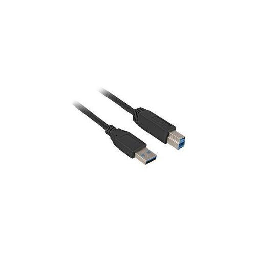 Sharkoon Kabel USB 3.0 StA-StB 5,0m schwarz