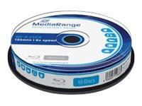 MEDIARANGE 10 x BD-R - 25 GB 6x - Spindel