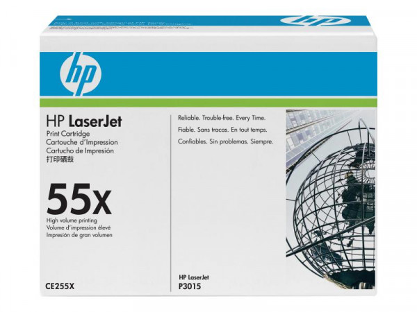 Toner HP CP3010 black CE255X 12500 Seiten