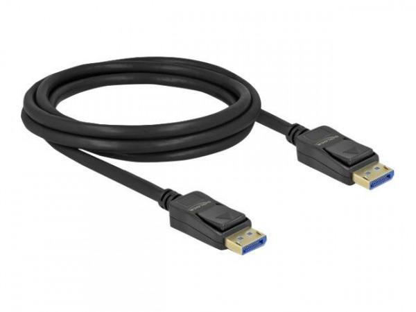DELOCK DP Kabel 10K 60Hz 54Gbps Kunststoffgehäuse 2 m
