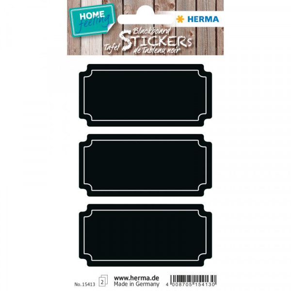 HERMA Tafeletiketten Schilder schwarz 6St.