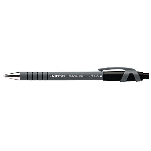 PAPER MATE Kugelschreiber Flexgrip Ultra RT M Schwarz 12Stk