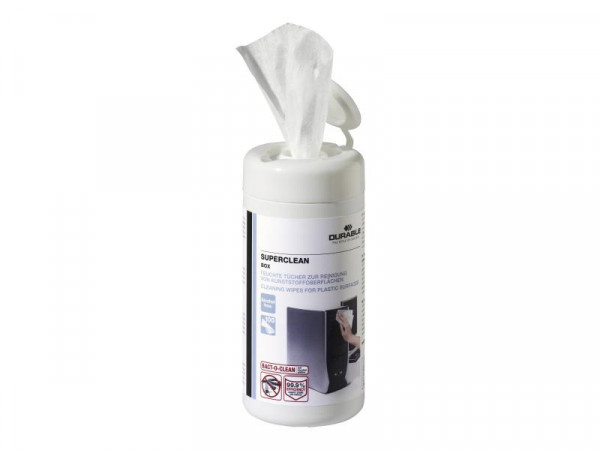 DURABLE Reinigungstuch Supercleanbox Spenderdose m100 Stück