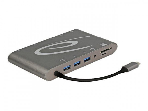 DELOCK Dockingstation USB3.1 Type-C 4K 30Hz dunkelgrau
